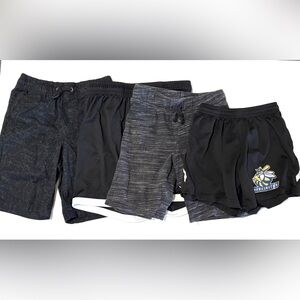 Boys Shorts Set Black and Gray Athletic 6/7T